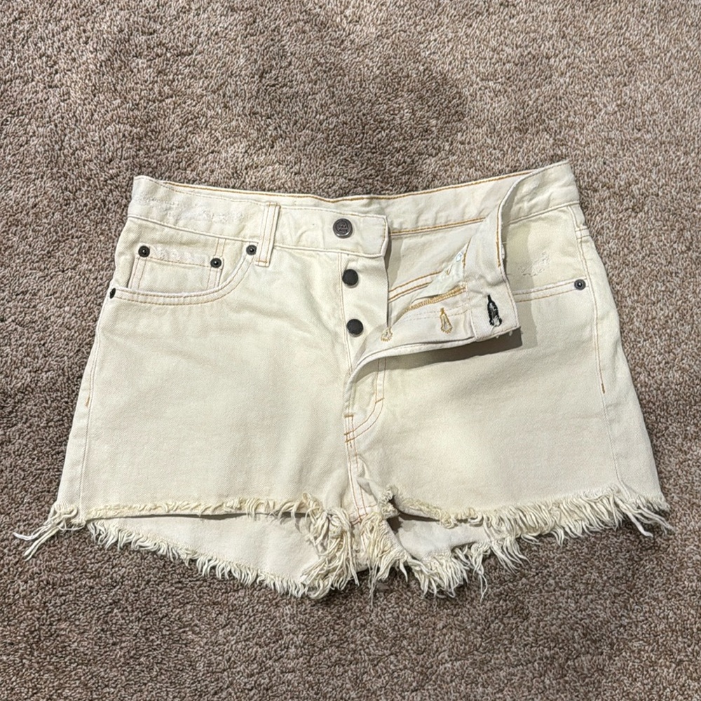Cheap Monday Distressed Denim Shorts